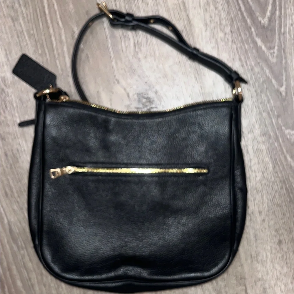 Coach Black Pebbled Leather Crossbody Bag - Picture 6 of 7